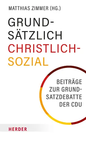 Zimmer | Grundsätzlich Christlich-Sozial | E-Book | www.sack.de