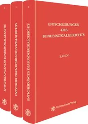 Richtern des Bundessozialgerichts | Entscheidungen des Bundessozialgerichts | Buch | 978-3-452-15540-5 | www.sack.de