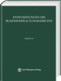 Mitglieder des Bundesverwaltungsgerichts |  BVerwGE - Entscheidungen des Bundesverwaltungsgerichts | Buch |  Sack Fachmedien