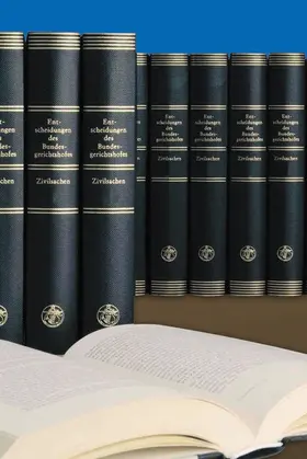 Mitglieder d. Bundesgerichtshofes u. d. Bundesanwaltschaft | Entscheidungen des Bundesgerichtshofs in Zivilsachen - BGHZ | Buch | 978-3-452-26577-7 | www.sack.de