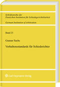 Sachs |  Verhaltensstandards für Schiedsrichter | Buch |  Sack Fachmedien