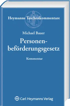 Bauer |  Personenbeförderungsgesetz | Buch |  Sack Fachmedien