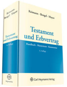 Reimann / Bengel / Mayer | Testament und Erbvertrag | Buch | sack.de