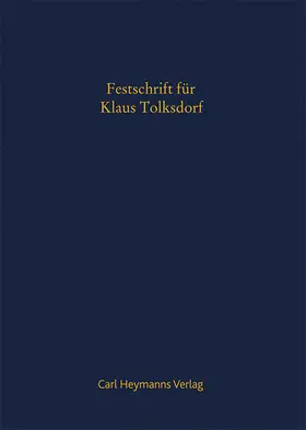 Dencker / Gahlke / Voßkuhle |  Festschrift Klaus Tolksdorf | Buch |  Sack Fachmedien