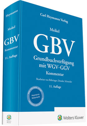 Meikel |  Grundbuchverfügung: GBV mit WGV und GGV | Buch |  Sack Fachmedien