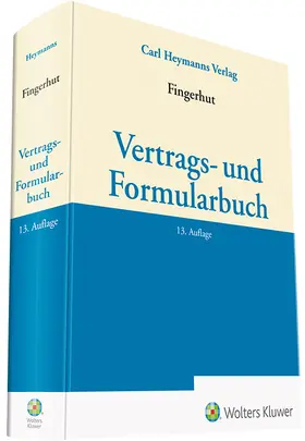 Fingerhut | Vertrags- und Formularbuch | Buch | 978-3-452-28858-5 | sack.de