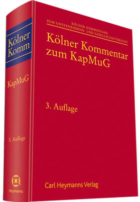 Hess / Rimmelspacher |  Kölner Kommentar zum KapMuG | Buch |  Sack Fachmedien