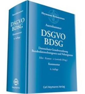 Eßer / Kramer / von Lewinski | DSGVO/BDSG | Buch | 978-3-452-28990-2 | sack.de