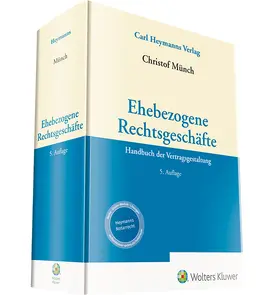Münch |  Ehebezogene Rechtsgeschäfte | Buch |  Sack Fachmedien