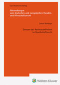 Bahlinger |  Bahlinger, S: Grenzen der Rechtswahlfreiheit im Gesellschaft | Buch |  Sack Fachmedien