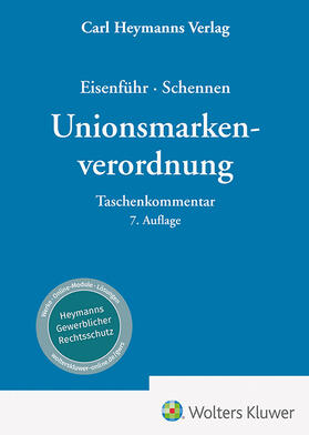  Eisenführ / Schennen  | Unionsmarkenverordnung | Buch | 978-3-452-30211-3 | sack.de