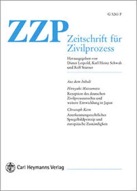 Zeitschrift für Zivilprozess International. ZZP Int. Jahrbuch des... / Zeitschrift für Zivilprozess International. | Buch | 978-3-452-30351-6 | sack.de