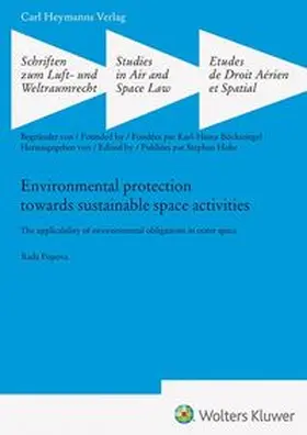 Popova | Environmental protection towards sustainable space activities (SLW 48) | Buch | 978-3-452-30353-0 | www.sack.de