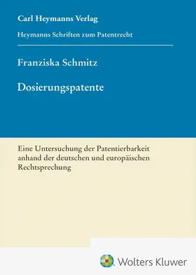 Schmitz |  Dosierungspatente (HSP 27) | Buch |  Sack Fachmedien