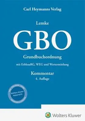 Lemke |  GBO Kommentar | Buch |  Sack Fachmedien