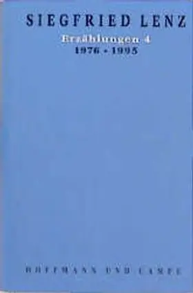 Lenz |  Werkausgabe in Einzelbänden / Erzählungen 4 | Buch |  Sack Fachmedien