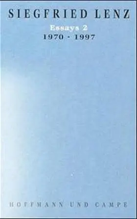 Lenz |  Essays 2. 1970 - 1997 | Buch |  Sack Fachmedien