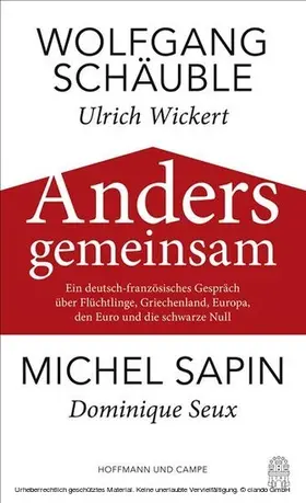Schäuble / Sapin |  Anders gemeinsam | eBook | Sack Fachmedien