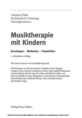 Plahl / Koch-Temming |  Musiktherapie mit Kindern | eBook | Sack Fachmedien
