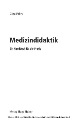 Fabry |  Medizindidaktik | eBook | Sack Fachmedien