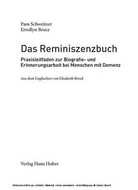 Schweitzer / Bruce |  Das Reminiszenz-Buch | eBook | Sack Fachmedien