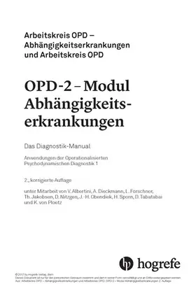 OPD-2 - Modul Abhängigkeitserkrankungen | E-Book | www.sack.de