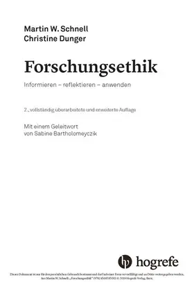 Schnell / Dunger |  Forschungsethik | eBook | Sack Fachmedien
