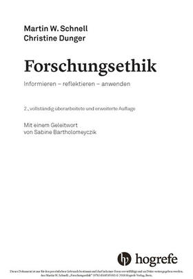 Schnell / Dunger | Forschungsethik | E-Book | sack.de