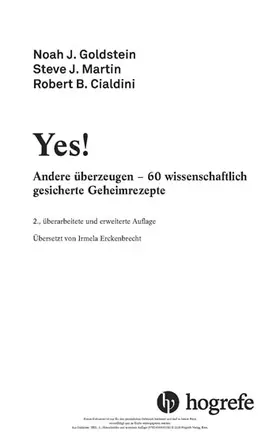 Goldstein / Martin / Cialdini |  Yes! | eBook | Sack Fachmedien