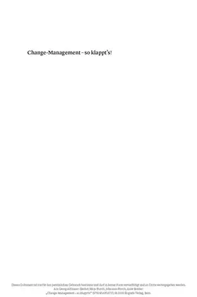 Adlmaier-Herbst / Storch / Breiter |  Change–Management – so klappt's! | eBook | Sack Fachmedien