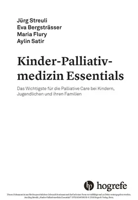 Streuli / Bergsträsser / Flury | Kinder–Palliativmedizin Essentials | E-Book | sack.de