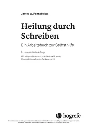 Pennebaker |  Heilung durch Schreiben | eBook | Sack Fachmedien