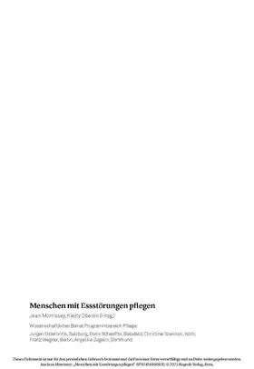 Otto / Morrissey / Oberlin |  Pflege von Menschen mit Essstörungen | eBook | Sack Fachmedien