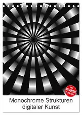 CALVENDO / Sattler |  Monochrome Strukturen digitaler Kunst (Tischkalender 2025 DIN A5 hoch), CALVENDO Monatskalender | Sonstiges |  Sack Fachmedien