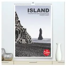 CALVENDO / Steiner |  Island - Faszination der Gegensätze - Tagesplaner (hochwertiger Premium Wandkalender 2025 DIN A2 hoch), Kunstdruck in Hochglanz | Sonstiges |  Sack Fachmedien