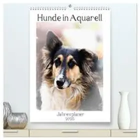 CALVENDO / Teßen |  Hunde in Aquarell - Jahresplaner (hochwertiger Premium Wandkalender 2025 DIN A2 hoch), Kunstdruck in Hochglanz | Sonstiges |  Sack Fachmedien