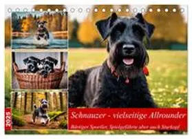 CALVENDO / Kleemann |  Schnauzer - vielseitige Allrounder (Tischkalender 2025 DIN A5 quer), CALVENDO Monatskalender | Sonstiges |  Sack Fachmedien