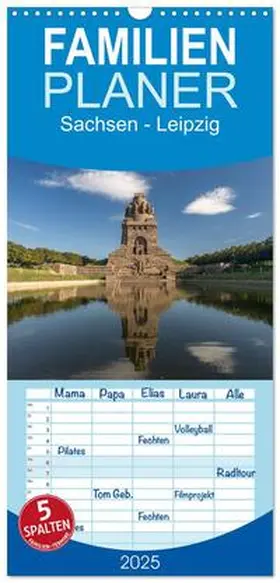 CALVENDO / Schickert | Familienplaner 2025 - Sachsen - Leipzig mit 5 Spalten (Wandkalender, 21 x 45 cm) CALVENDO | Sonstiges | 978-3-457-09030-5 | www.sack.de