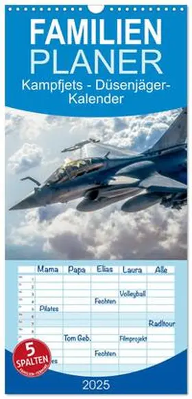 CALVENDO / Scott | Familienplaner 2025 - Kampfjets - Düsenjäger-Kalender mit 5 Spalten (Wandkalender, 21 x 45 cm) CALVENDO | Sonstiges | 978-3-457-09414-3 | www.sack.de