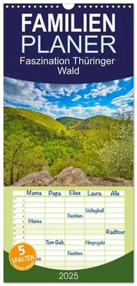 CALVENDO / Irmer |  Familienplaner 2025 - Faszination Thüringer Wald mit 5 Spalten (Wandkalender, 21 x 45 cm) CALVENDO | Sonstiges |  Sack Fachmedien
