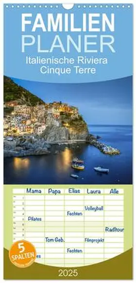CALVENDO / photography |  Familienplaner 2025 - Italienische Riviera Cinque Terre mit 5 Spalten (Wandkalender, 21 x 45 cm) CALVENDO | Sonstiges |  Sack Fachmedien