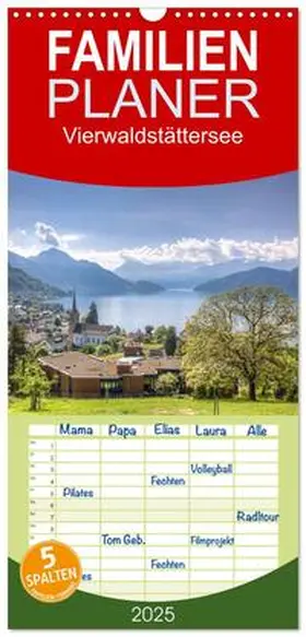 CALVENDO / photography |  Familienplaner 2025 - Vierwaldstättersee mit 5 Spalten (Wandkalender, 21 x 45 cm) CALVENDO | Sonstiges |  Sack Fachmedien