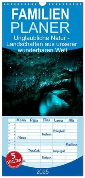 CALVENDO / Colombo |  Familienplaner 2025 - Unglaubliche Natur - Landschaften aus unserer wunderbaren Welt mit 5 Spalten (Wandkalender, 21 x 45 cm) CALVENDO | Sonstiges |  Sack Fachmedien