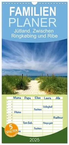 CALVENDO / Kolfenbach |  Familienplaner 2025 - Jütland. Zwischen Ringkøbing und Ribe mit 5 Spalten (Wandkalender, 21 x 45 cm) CALVENDO | Sonstiges |  Sack Fachmedien