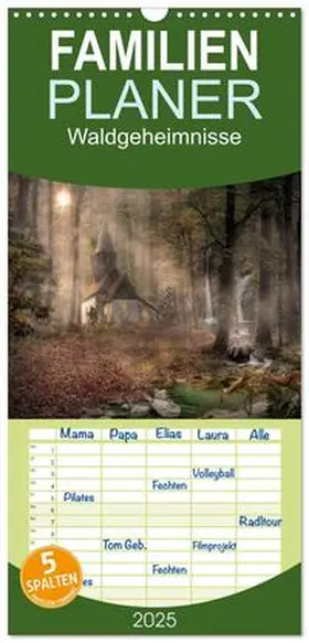 CALVENDO / Wunderlich |  Familienplaner 2025 - Waldgeheimnisse mit 5 Spalten (Wandkalender, 21 x 45 cm) CALVENDO | Sonstiges |  Sack Fachmedien