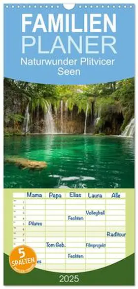 CALVENDO / A. R. Langlotz |  Familienplaner 2025 - Naturwunder Plitvicer Seen mit 5 Spalten (Wandkalender, 21 x 45 cm) CALVENDO | Sonstiges |  Sack Fachmedien