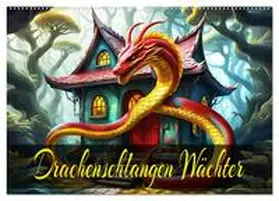 CALVENDO / Djeric |  Drachenschlangen Wächter (Wandkalender 2025 DIN A2 quer), CALVENDO Monatskalender | Sonstiges |  Sack Fachmedien