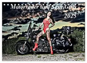 CALVENDO / Talmon |  Motorräder und Sexy Girls (Tischkalender 2025 DIN A5 quer), CALVENDO Monatskalender | Sonstiges |  Sack Fachmedien
