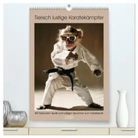 CALVENDO / Rübsamen |  Tierisch lustige Karatekämpfer (hochwertiger Premium Wandkalender 2025 DIN A2 hoch), Kunstdruck in Hochglanz | Sonstiges |  Sack Fachmedien