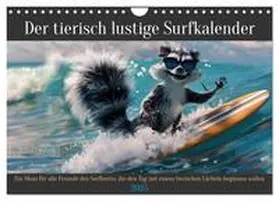 CALVENDO / Rübsamen |  Der tierisch lustige Surfkalender (Wandkalender 2025 DIN A4 quer), CALVENDO Monatskalender | Sonstiges |  Sack Fachmedien